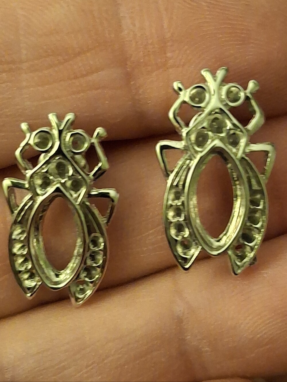 Silver-Tone Fly Or Bee Stud Earrings - Women Jewelry